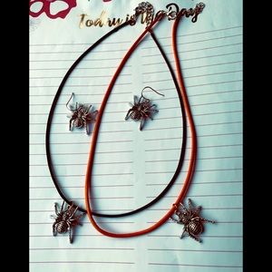 2 for $13 Spider Necklaces (2), 1 Pair of Earrings 🕷 🕷